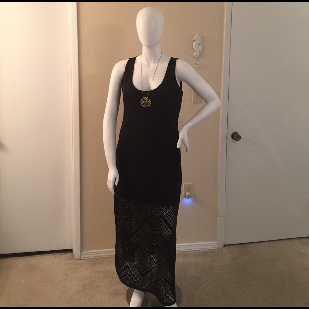 COPY - Black sleeveless maxi dress